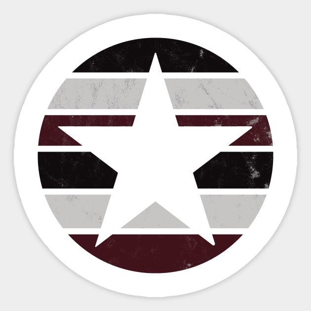 Star Vintage Distressed Sticker by Analog Designs